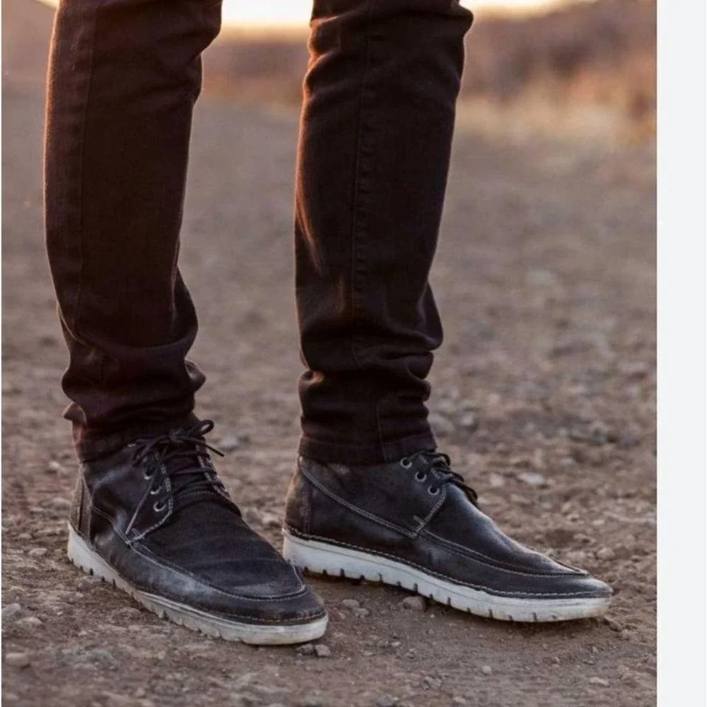 NWT Roan‎ black leather boot style Tobias size 9.5